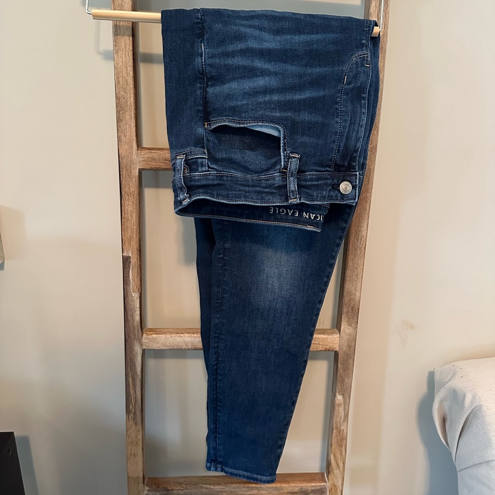 American Eagle High Rise Jegging Size 16 Dark Wash